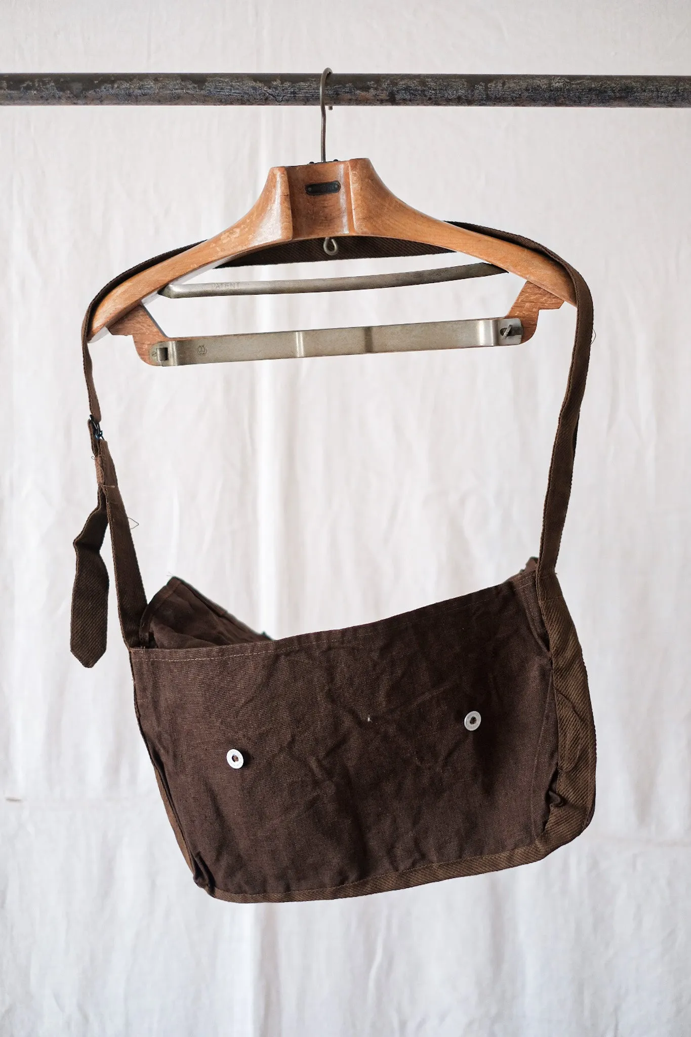 [~ 40's] armée française Brown Linette Muttette Bag 