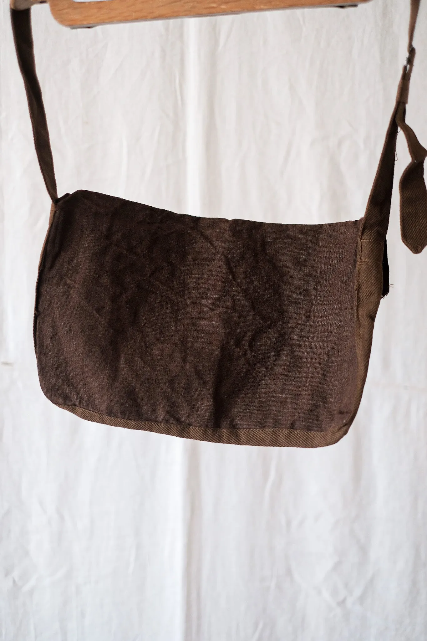 [~ 40's] armée française Brown Linette Muttette Bag 