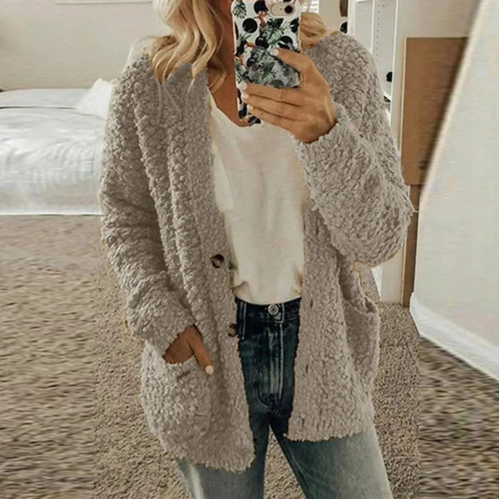 AMLIE | Cardigan féminin à boutons tendance