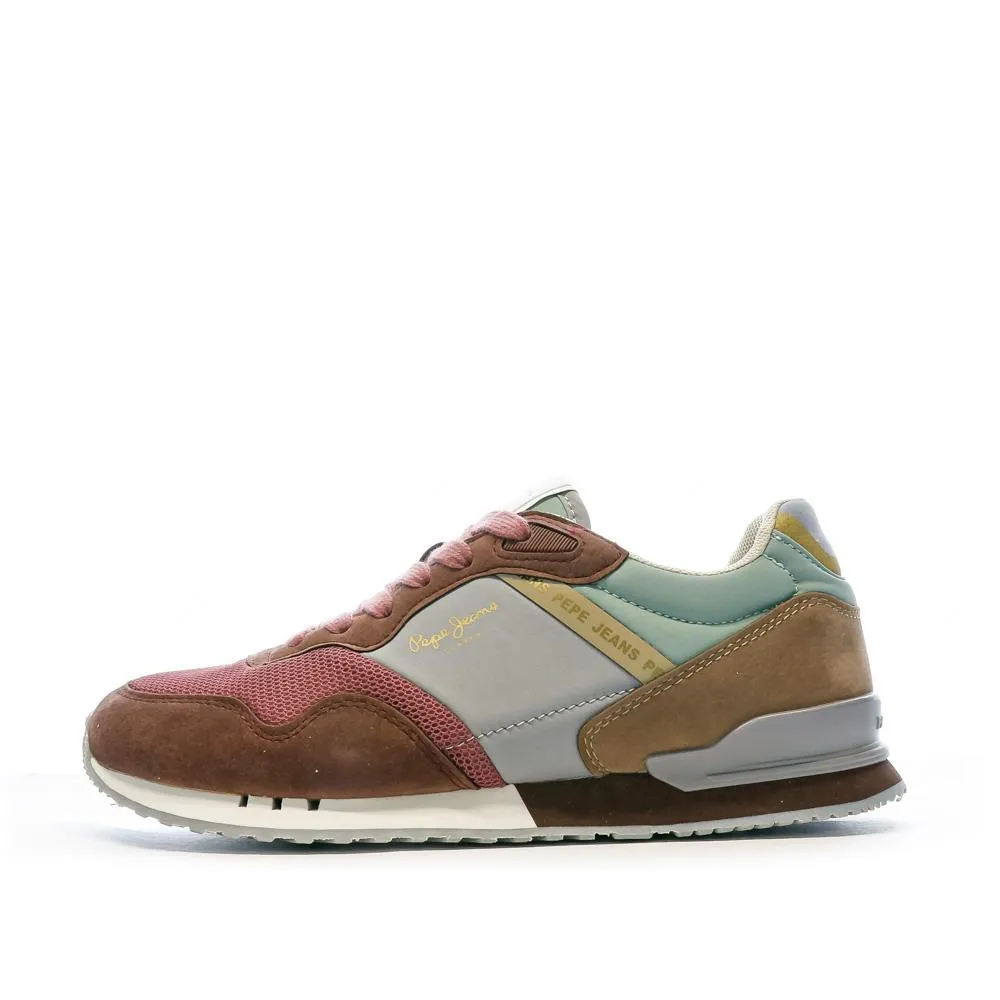 Baskets Gris/Marron Femme Pepe jeans London