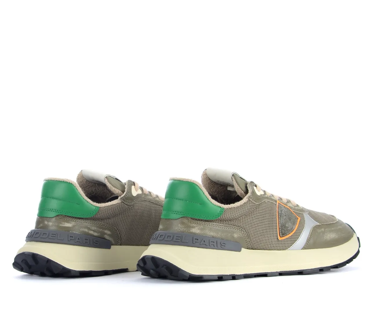 Baskets Philippe Model Antibes Mondial vert militaire