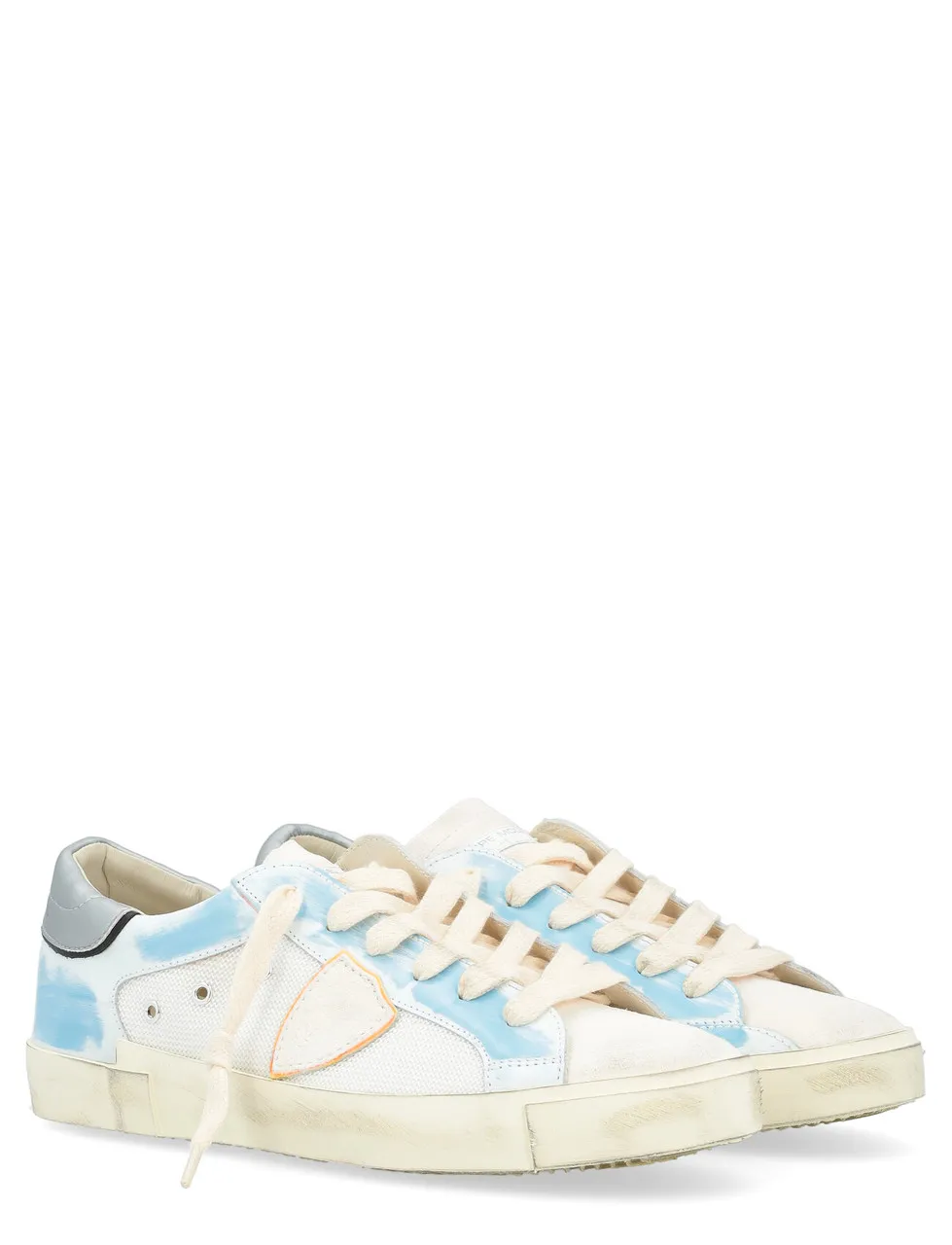 Baskets  Philippe Model pour hommes Paris X blanc et bleu