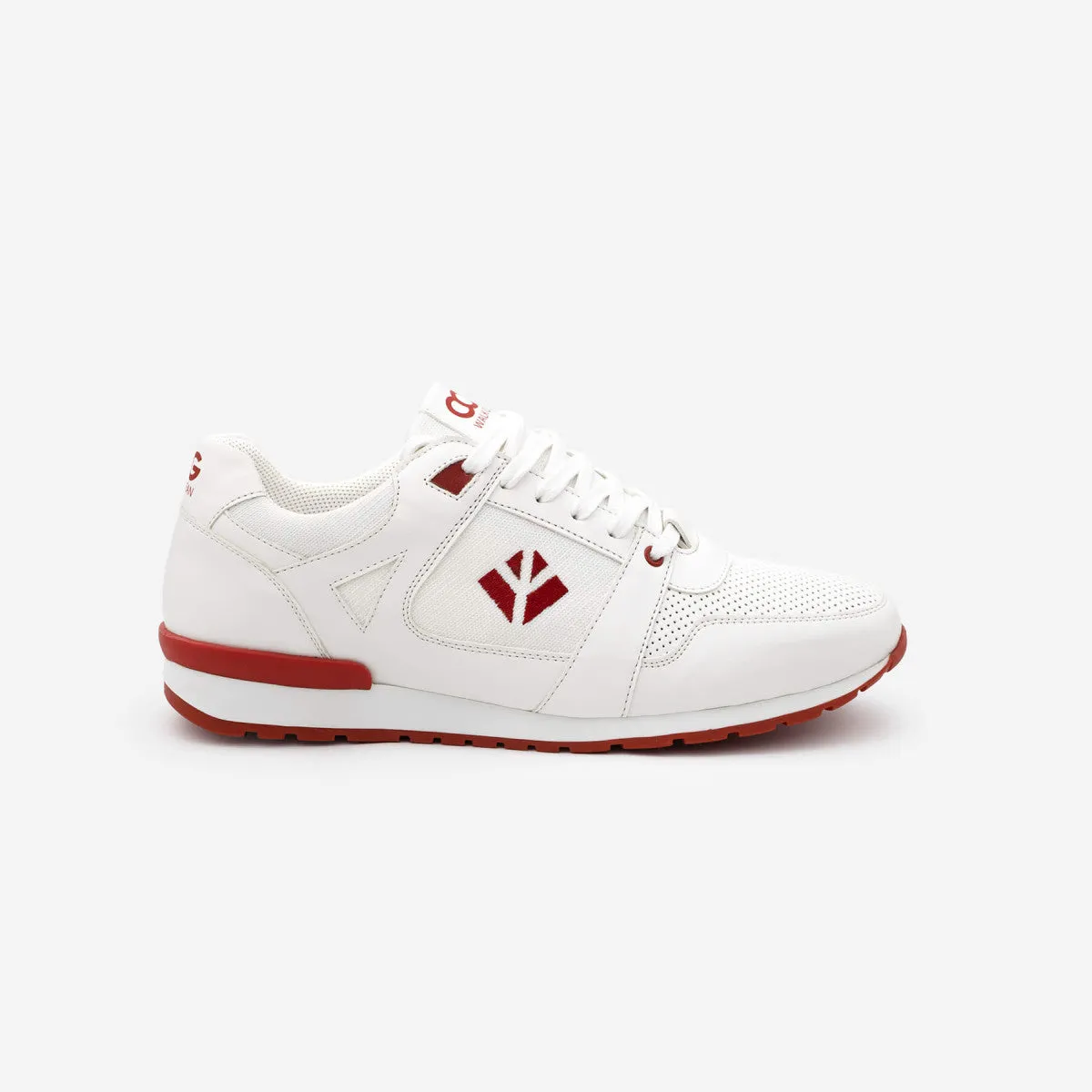 Baskets véganes pour hommes Blanc / Rouge Raven