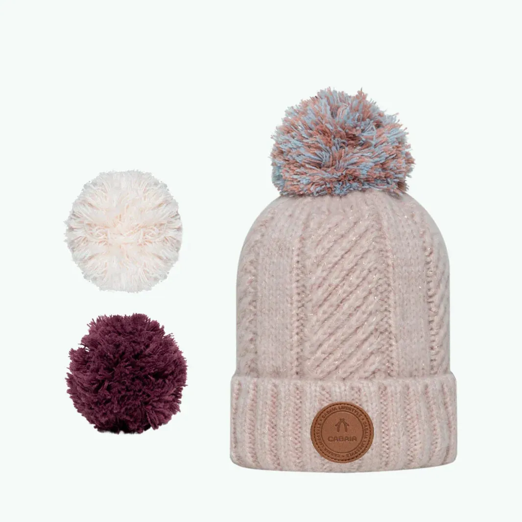 Bonnet Garibaldi + 3 Pompons - Cabaa