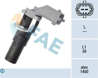 Capteur d'angle, vilebrequin FAE 79182F 