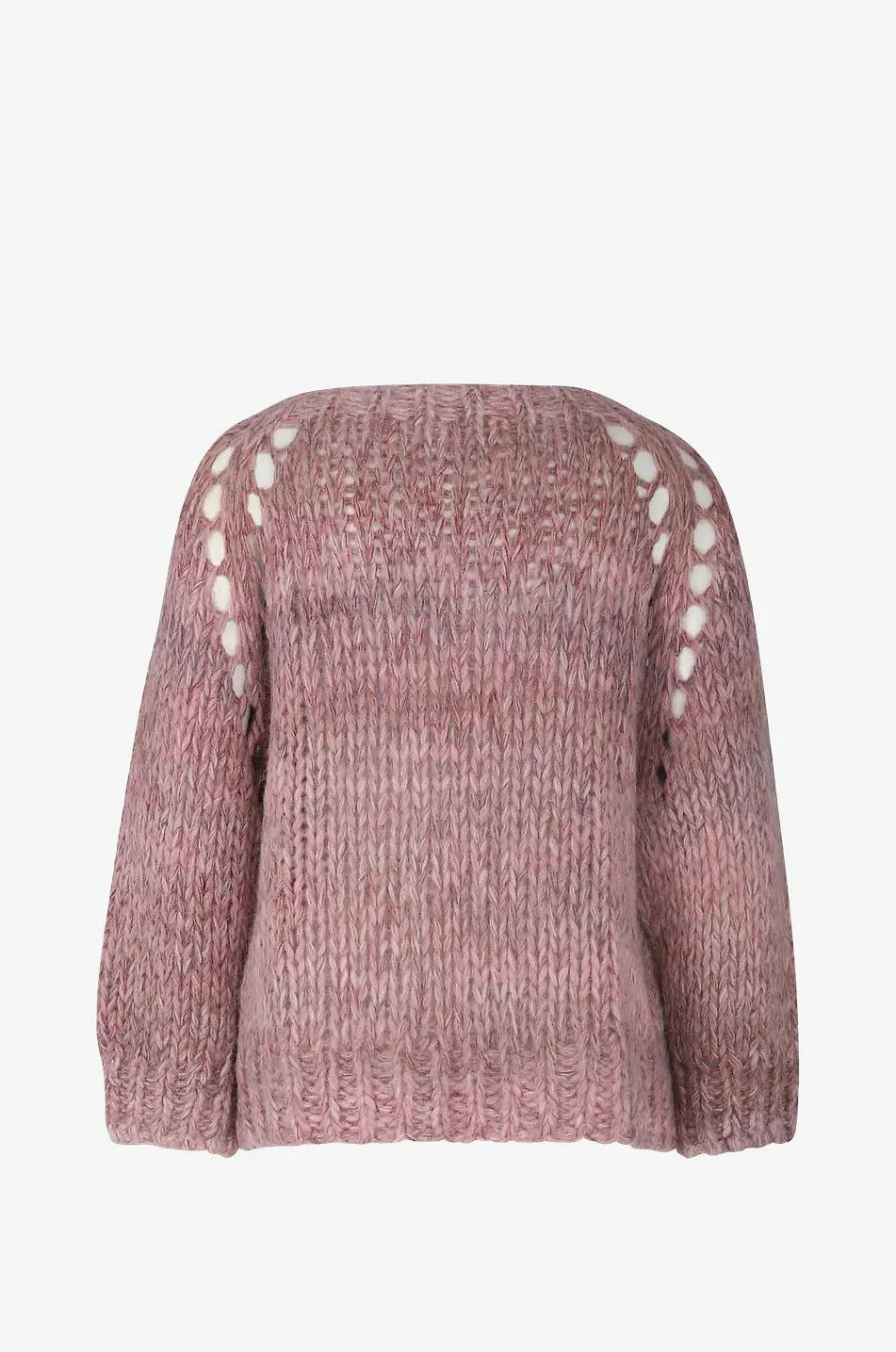 Cardigan chiné ouvert en laine