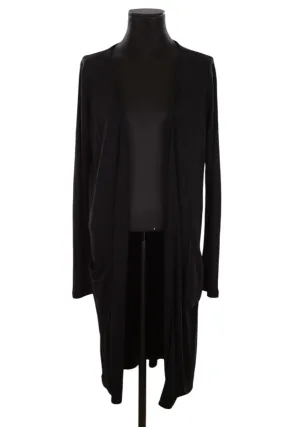 Cardigan Wolford noir en viscose, taille 38, longueur 103cm, collection Femme, très bon état.