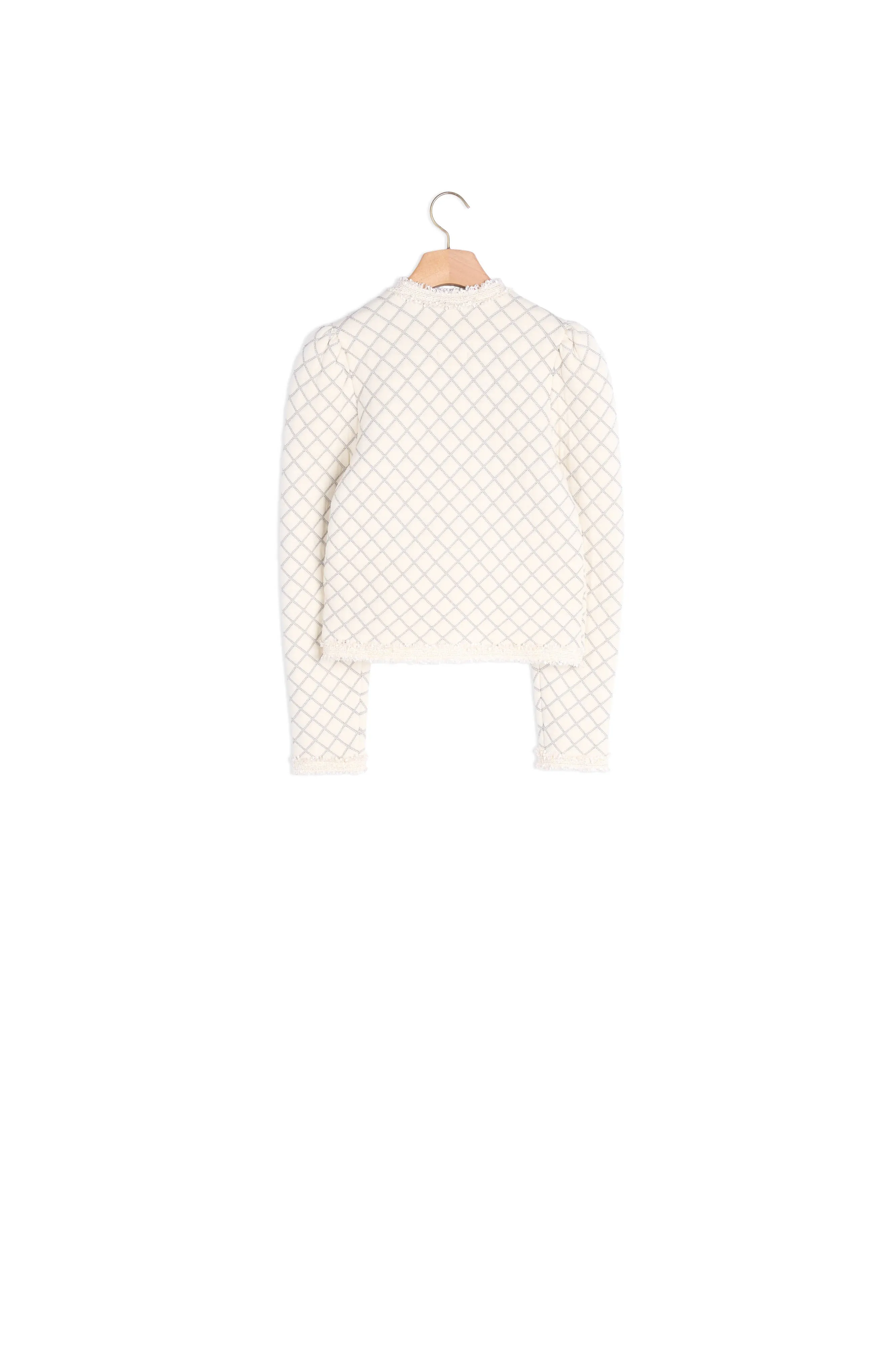 Cardigan à effet matelassé