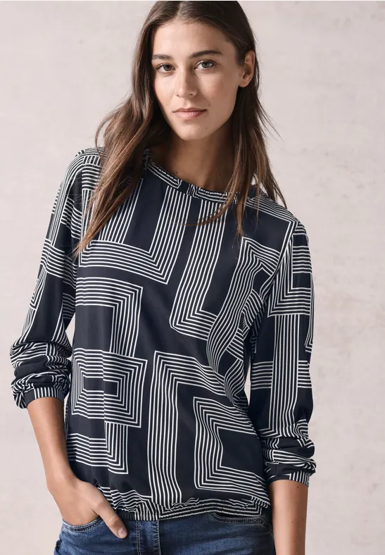 CECIL Blouse avec détail smocké 