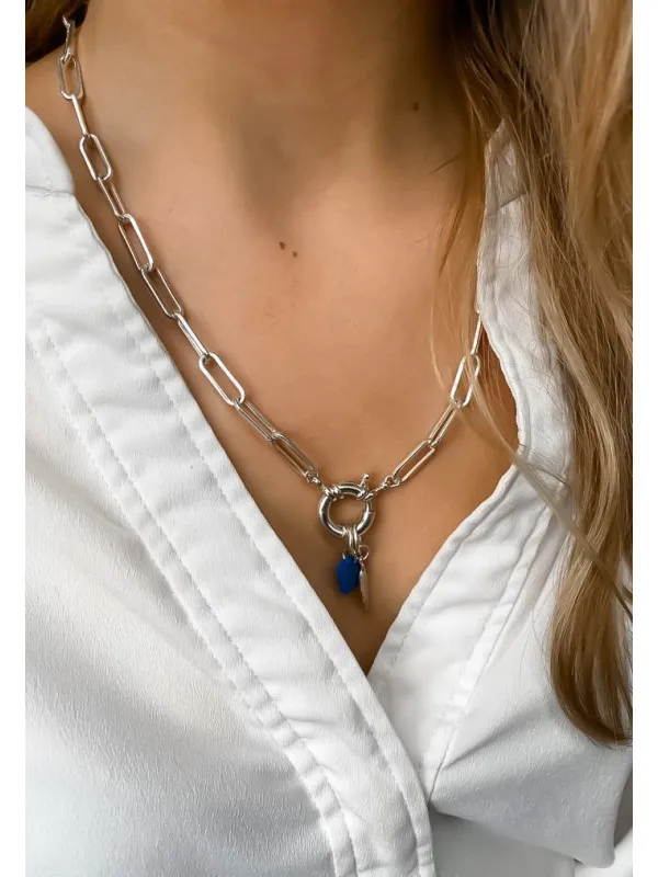Collier chaine argent Agathe - Tessjewelry