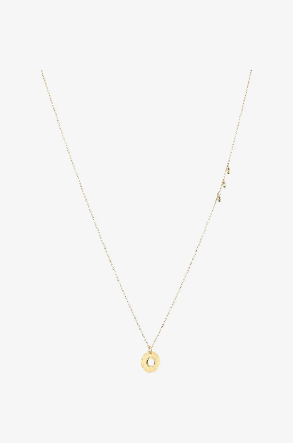Collier doré avec pierre de lune Lucky