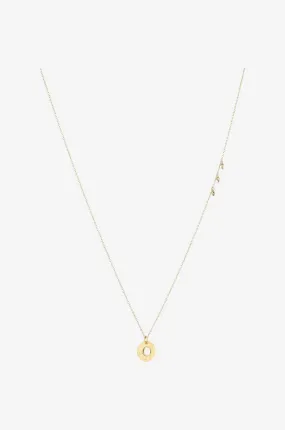 Collier doré avec pierre de lune Lucky