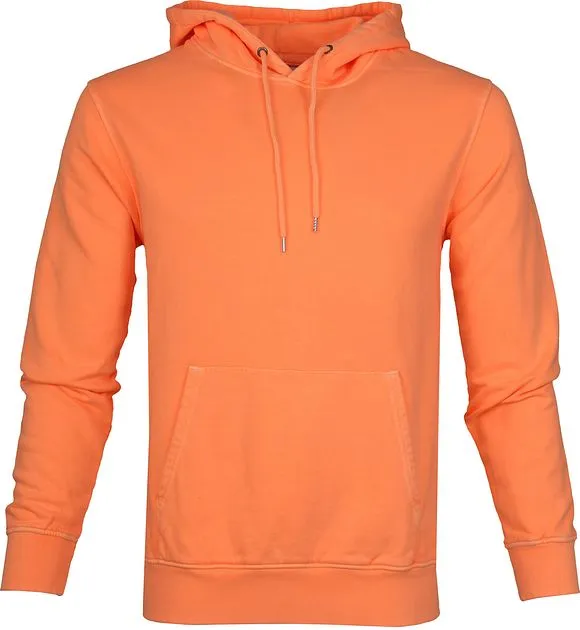 Colorful Standard Sweat à Capuche Orange Fluo CS8006 Peach 