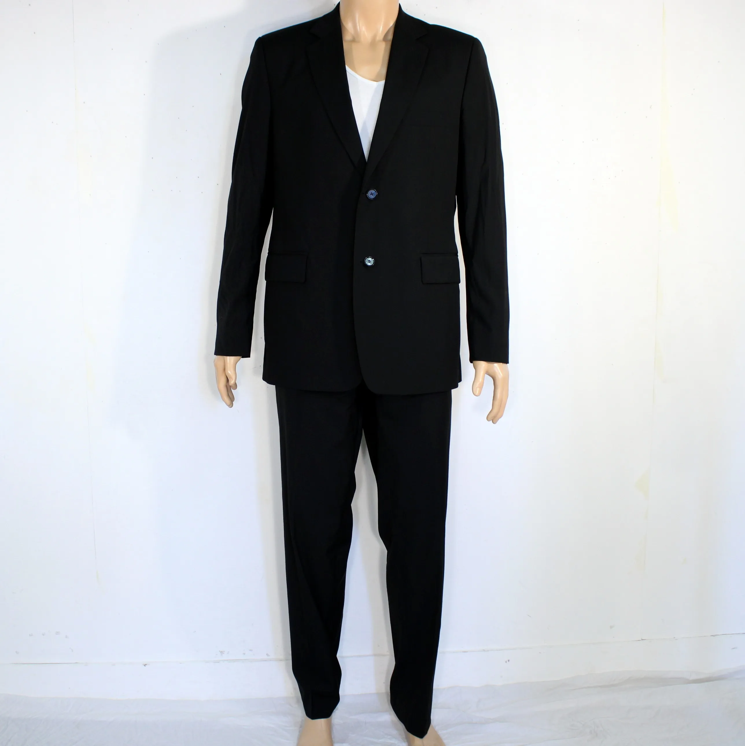 Costume Homme Noir GEORGES RECH Taille Estimé "XL"