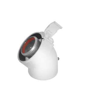 coude 45° 80/125 alu/pvc