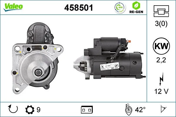 Démarreur VALEO 458501 