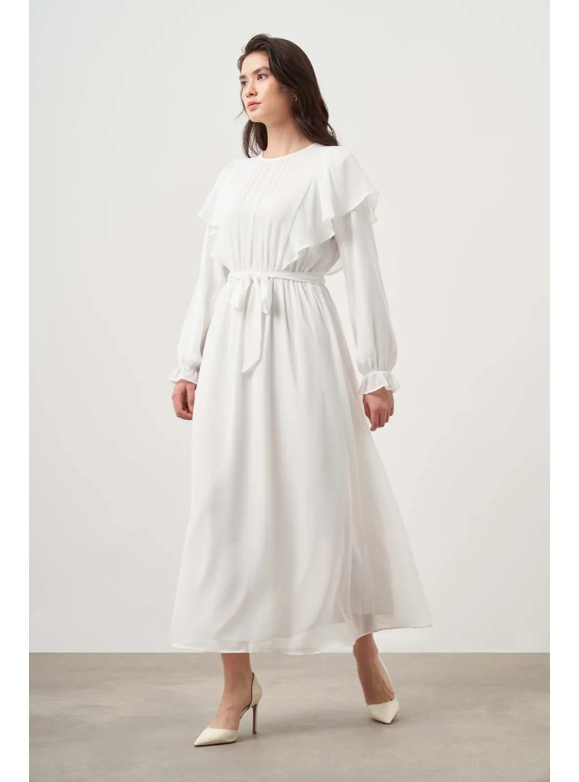 Ecru - Modest Dress