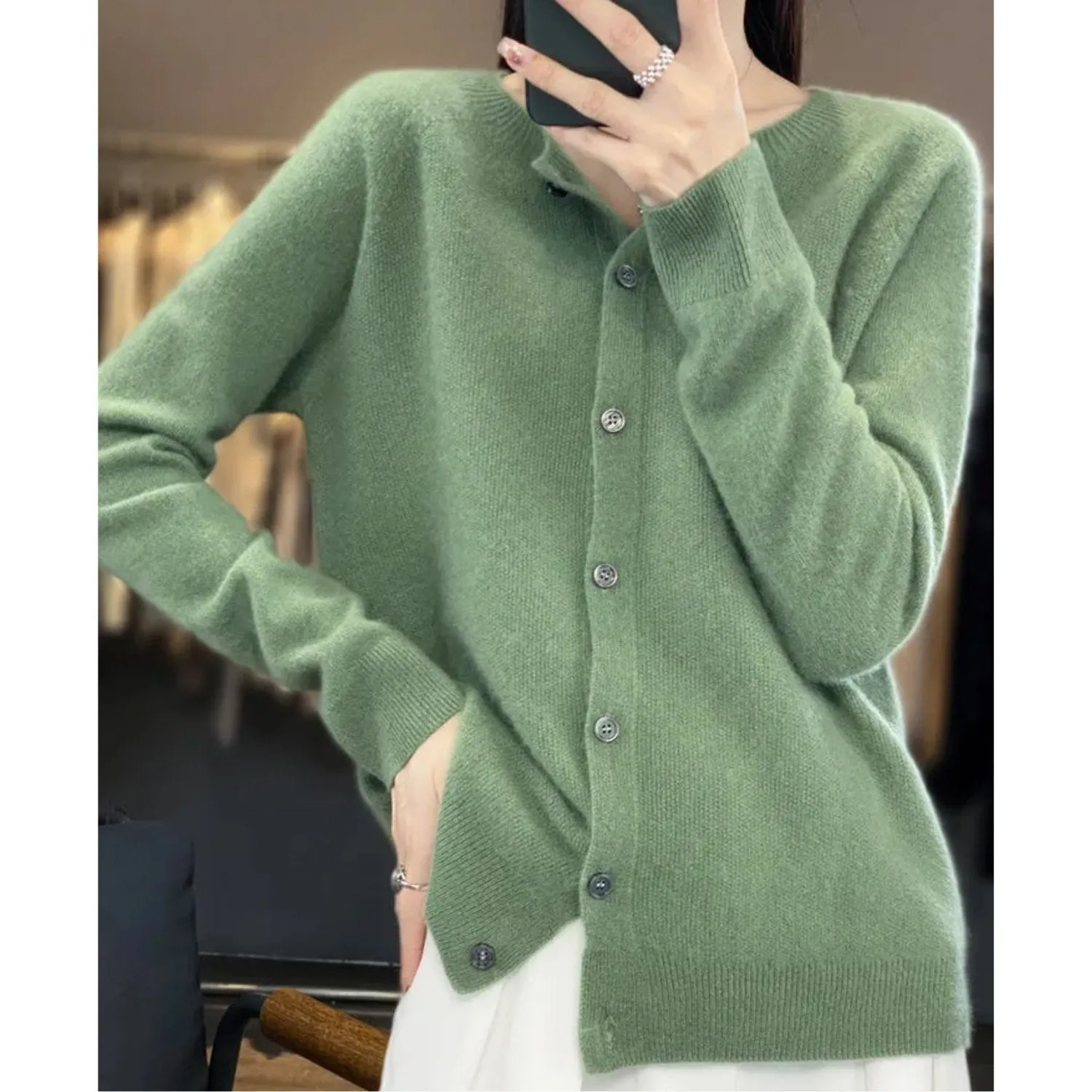Eloria | Cardigan Boutonné légant pour Femmes