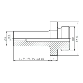 Gesipa pièce de rechange embout buccal 40 extérieur AV SL 25
