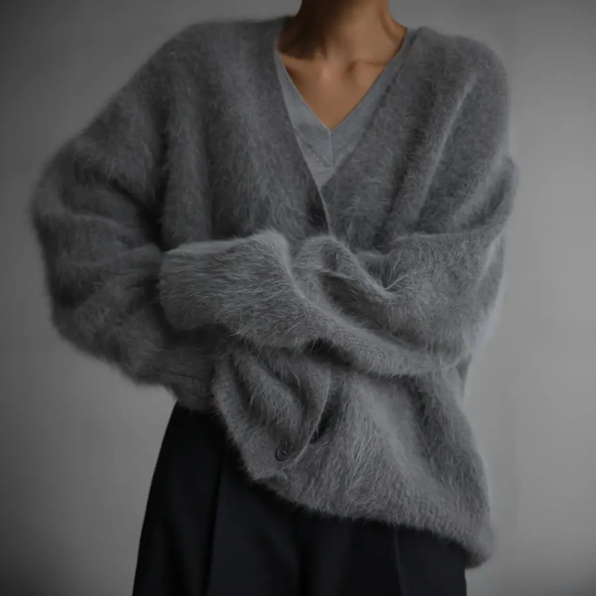 Hathor | Cardigan boutonné manches longues pour femme