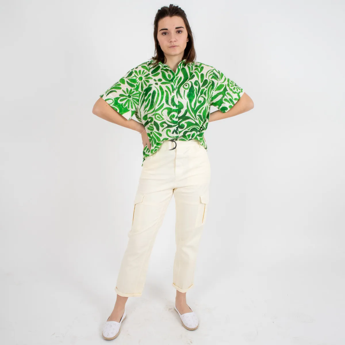 Hod Paris Chemise manches courtes brodées Sada Kate - ÉTÉ 2024