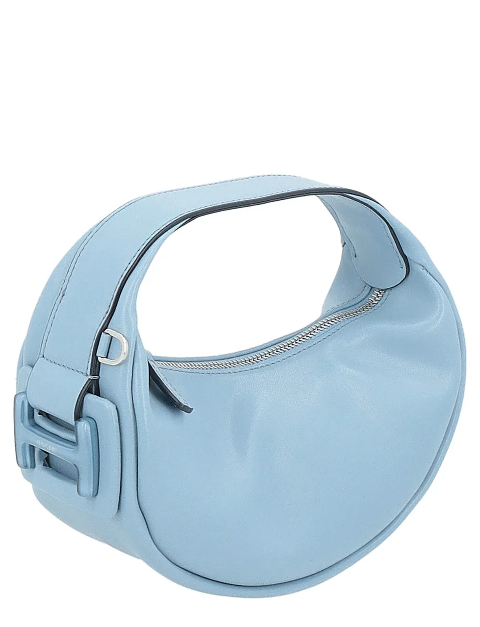 Hogan Mini H-Bag en cuir bleu