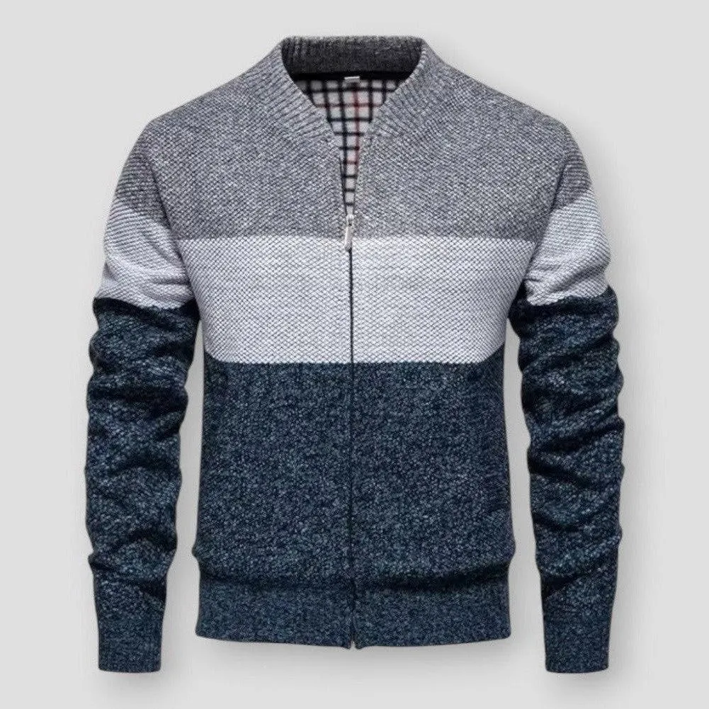 Homme - Cardigan en maille - Tricot doux et confortable - Élégance aut