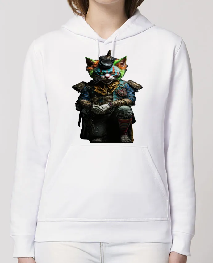 Hoodie Un chat clown heureux très détaillé Par InkBK