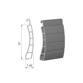 Lame 37mm PVC Blanc 160cm de long