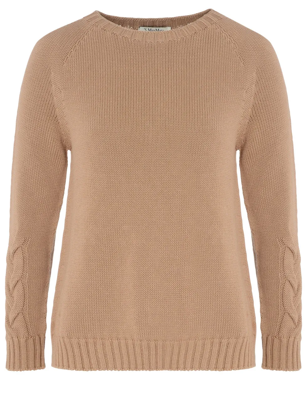 Max Mara Pull 'S Harald en fil de coton camel