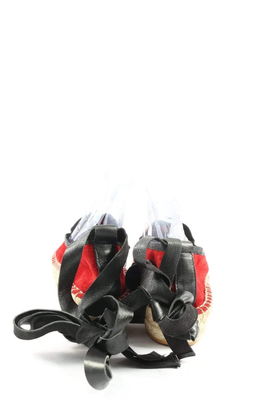 Maypol Espadrille rouge-noir style décontracté