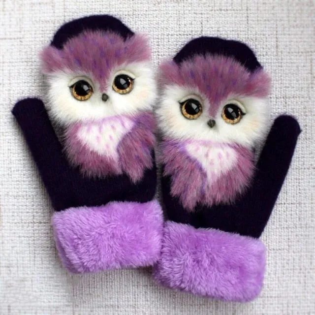 Mitaines avec petits animaux