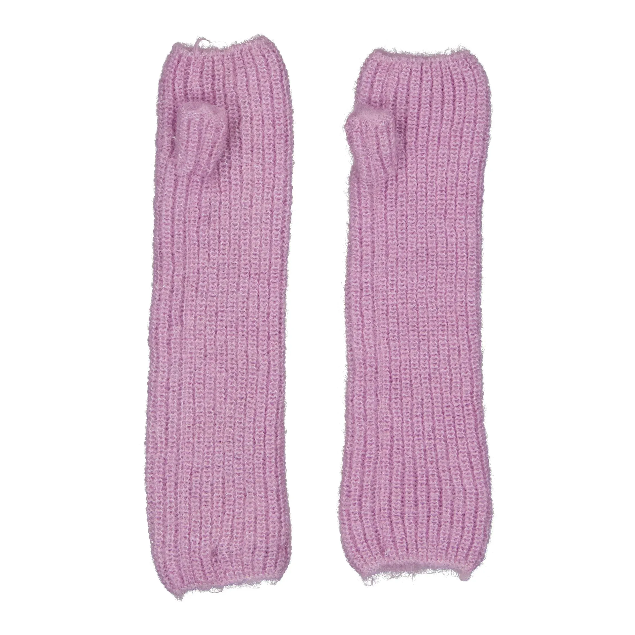 Mitaines tricot RVE - Lilas