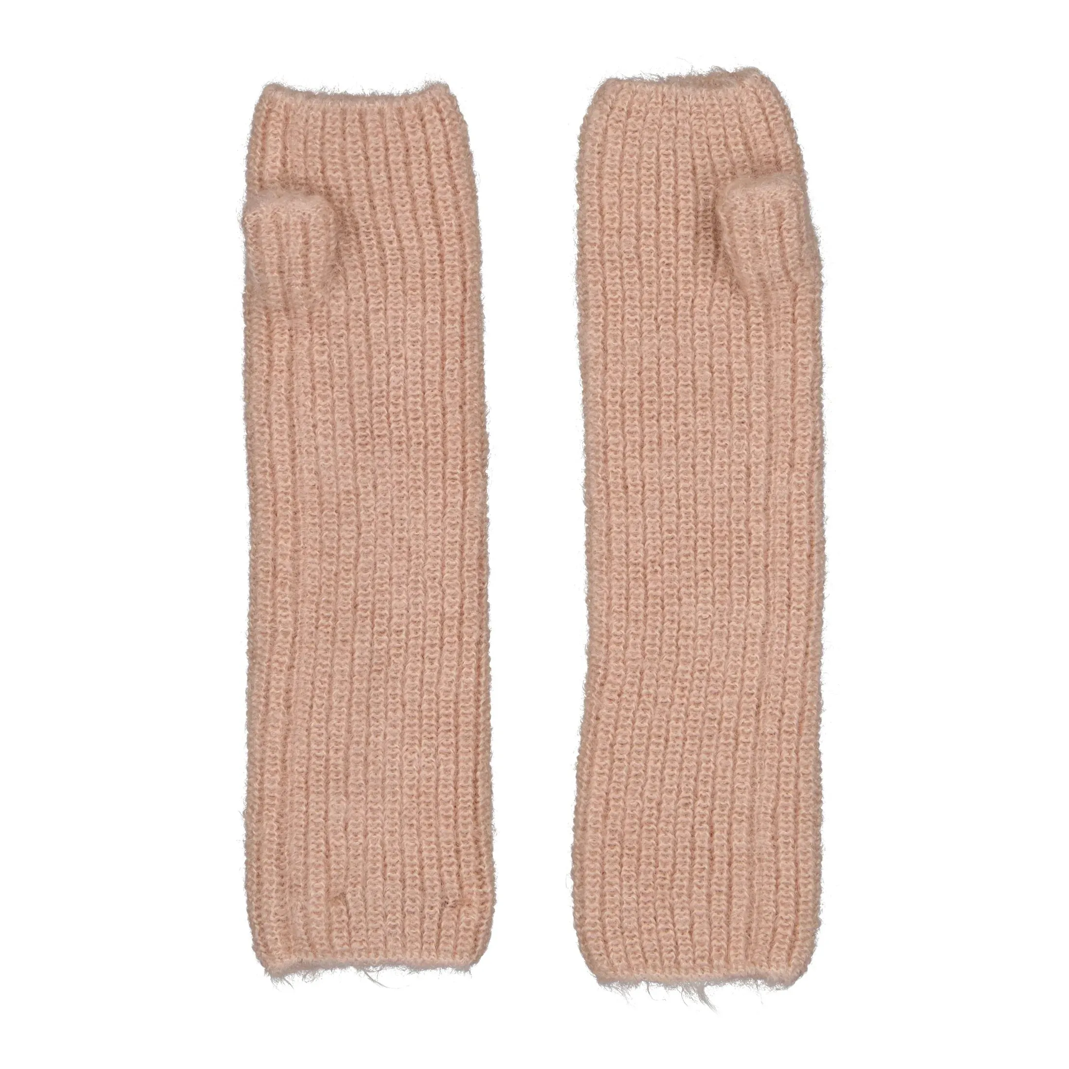 Mitaines tricot RVE - Nacre