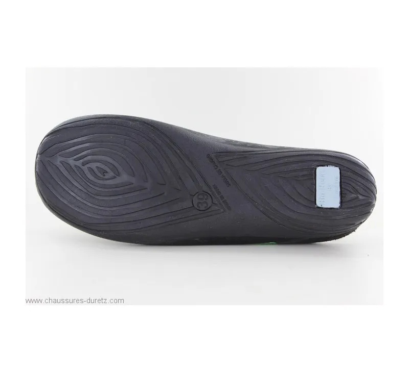 Mules La Maison de l'Espadrille G510- GASTON Noir