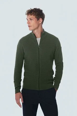 No Excess Cardigan Jacquard Vert Foncé 21230938-052 command