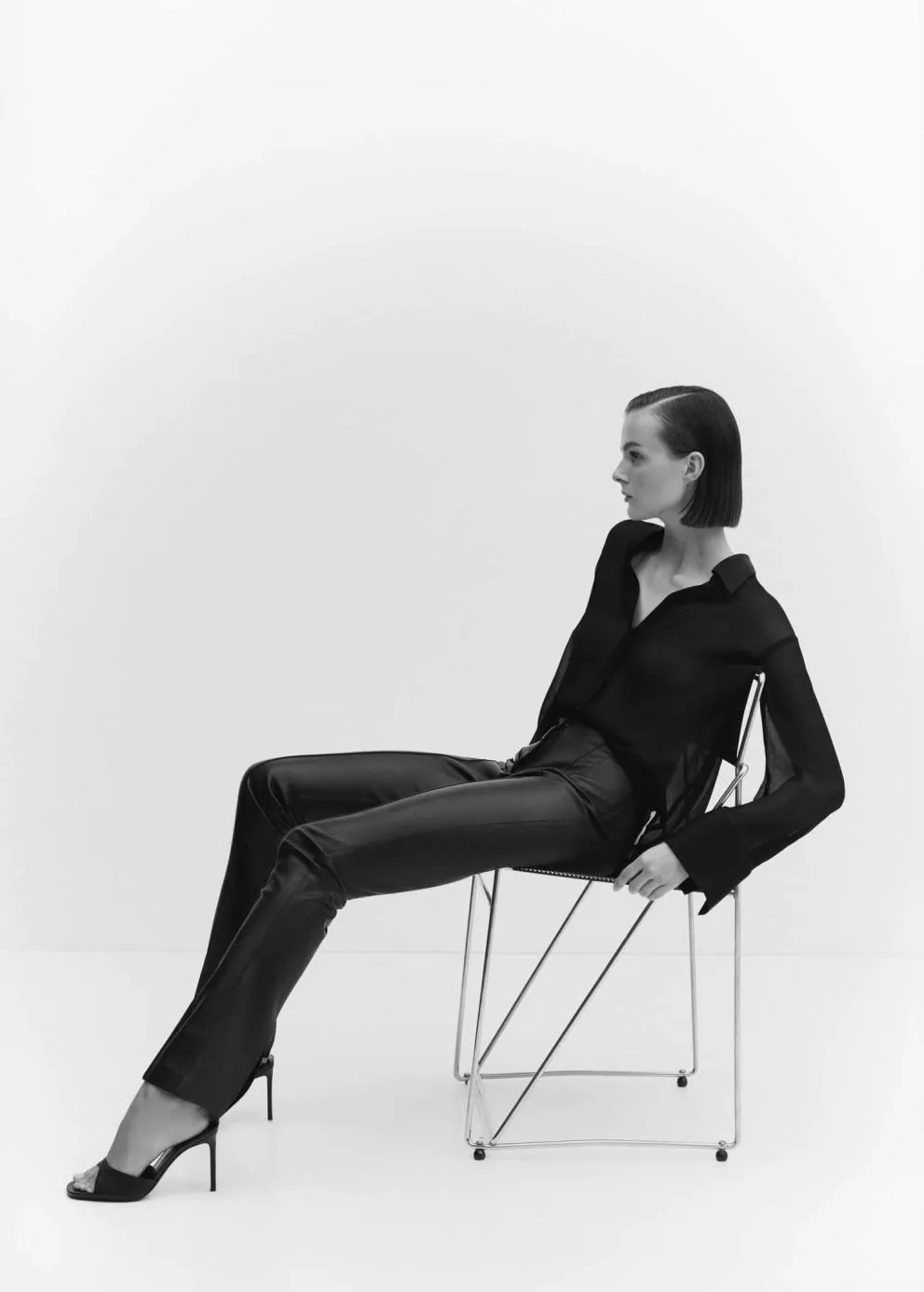 Pantalon | Femme MANGO Pantalon Skinny Similicuir Noir