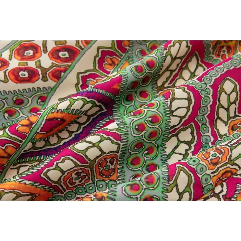 Pantalon boheme multicolores