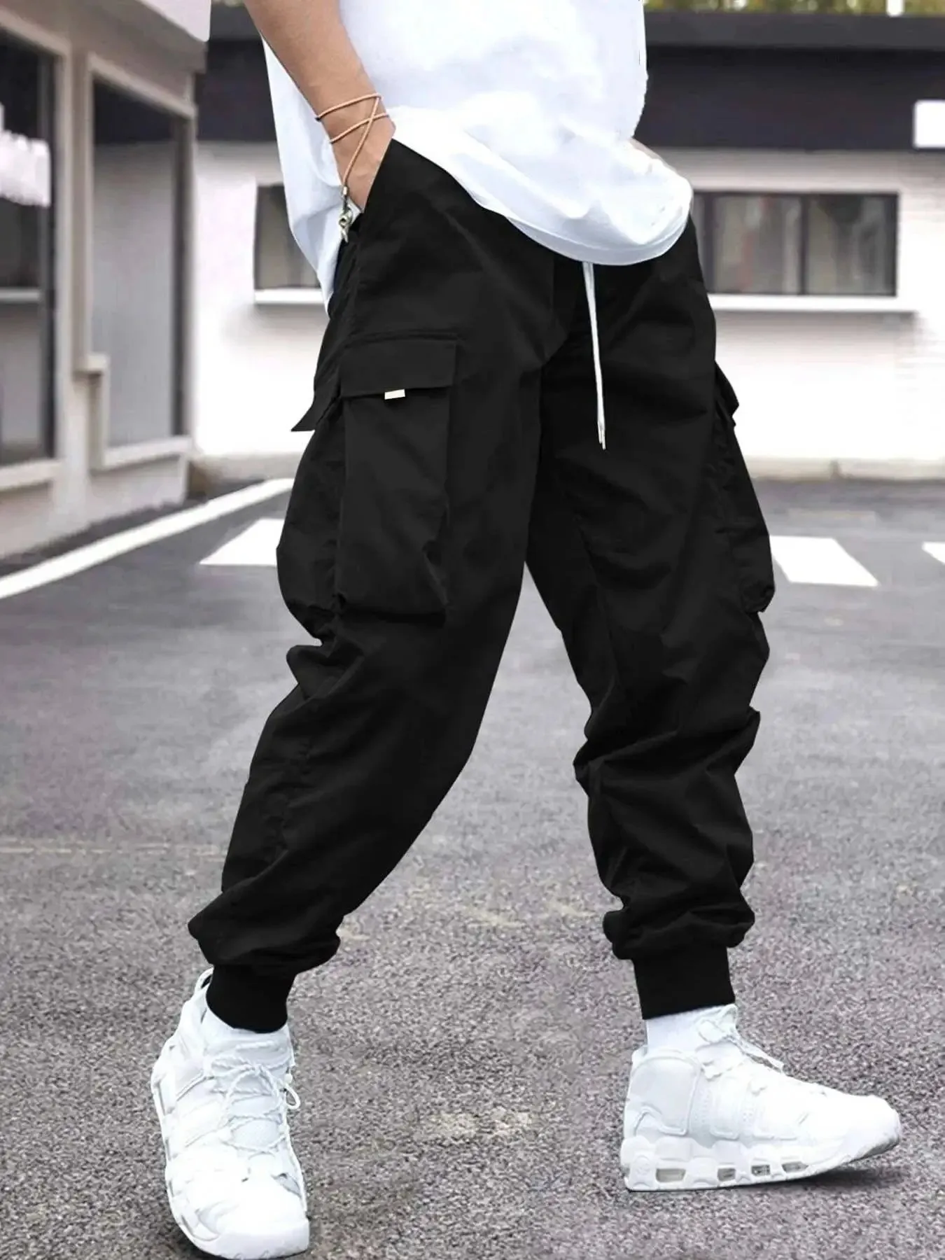 Pantalon cargo pour hommes Pantalon de jogging cargo confortable avec 