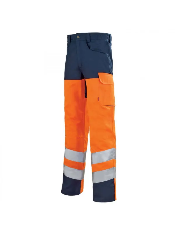 Pantalon sécurité pour Homme orange hivi / bleu