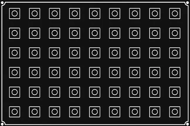 Pavoflex 54 mini-cubes 3 cm - 3x3 H.3 cm