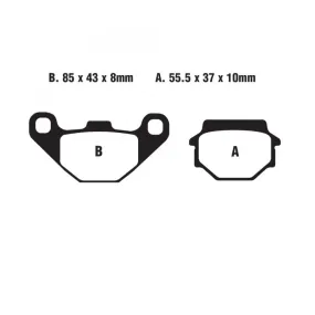 Plaquettes de frein EBC Carbone Offroad - FA067TT