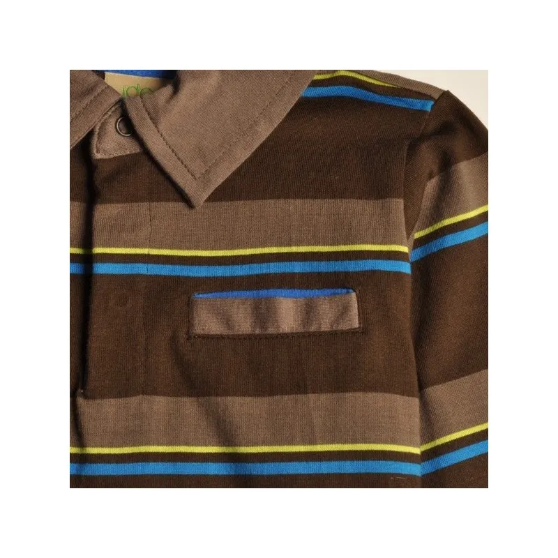 Polo coton bio Chocolat