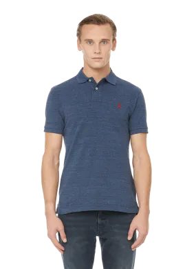 POLO RALPH LAUREN  Polo slim en maille piqué de coton - Bleu