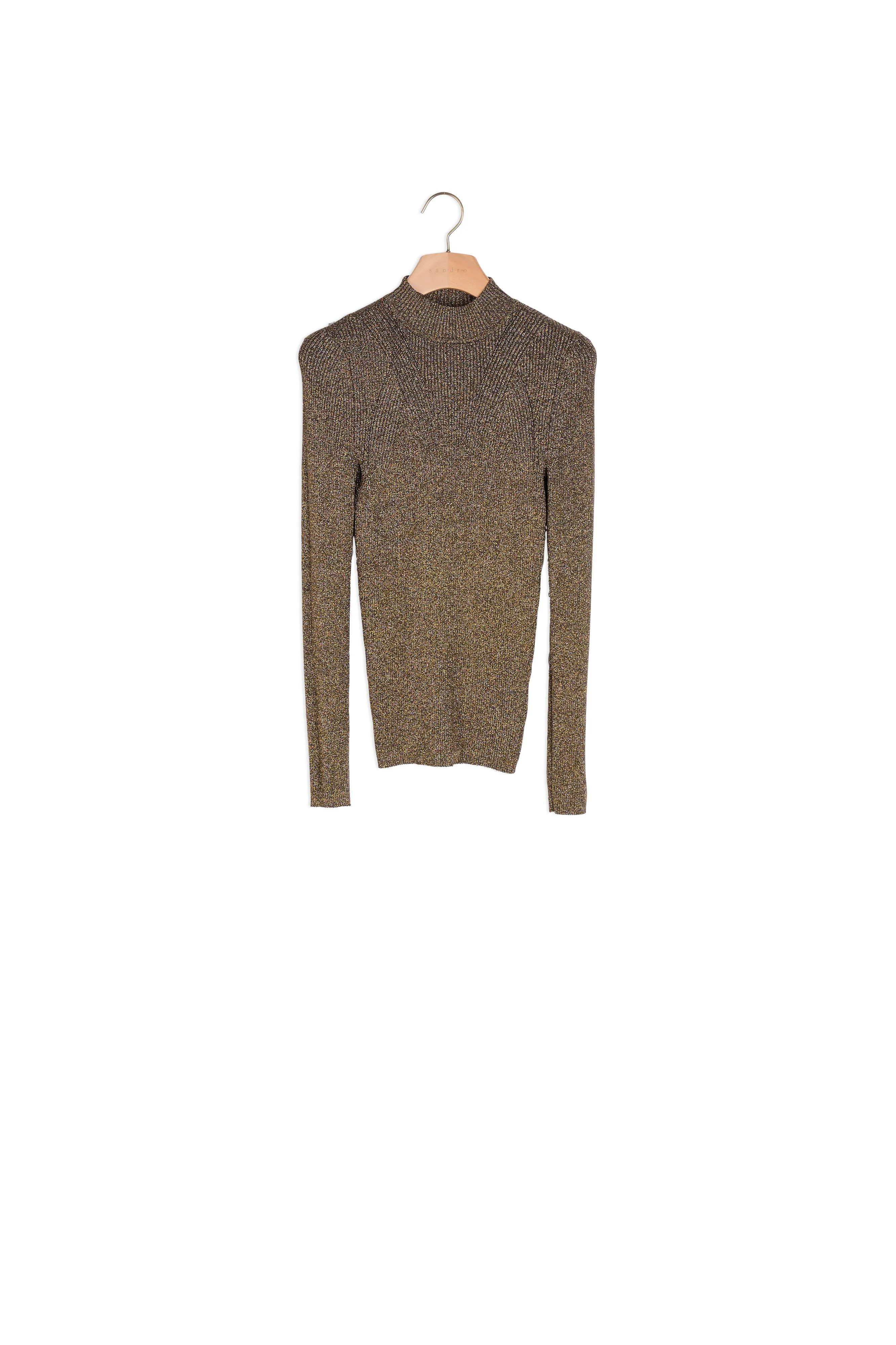 Pull en maille lurex ctelé