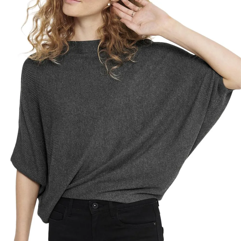 Pull Gris Foncé manches 3/4 Femme JDY New Behave