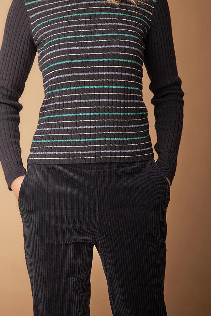 Pull rayé manches longues -  S/36