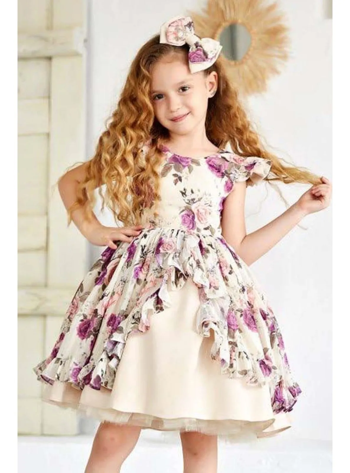 Purple - Girls` Evening Dress