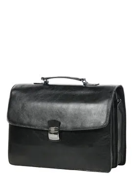 Serviette Arthur & Aston Georges 38 cm  2 soufflets Noir  138903/2SNoir  