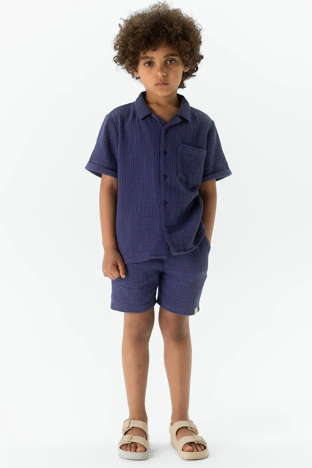 Short pull-on - bleu foncé